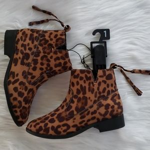 Leopard Ankle Boots